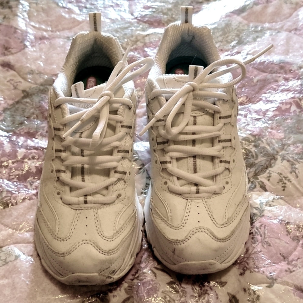 White Skechers D'Lites Sneakers